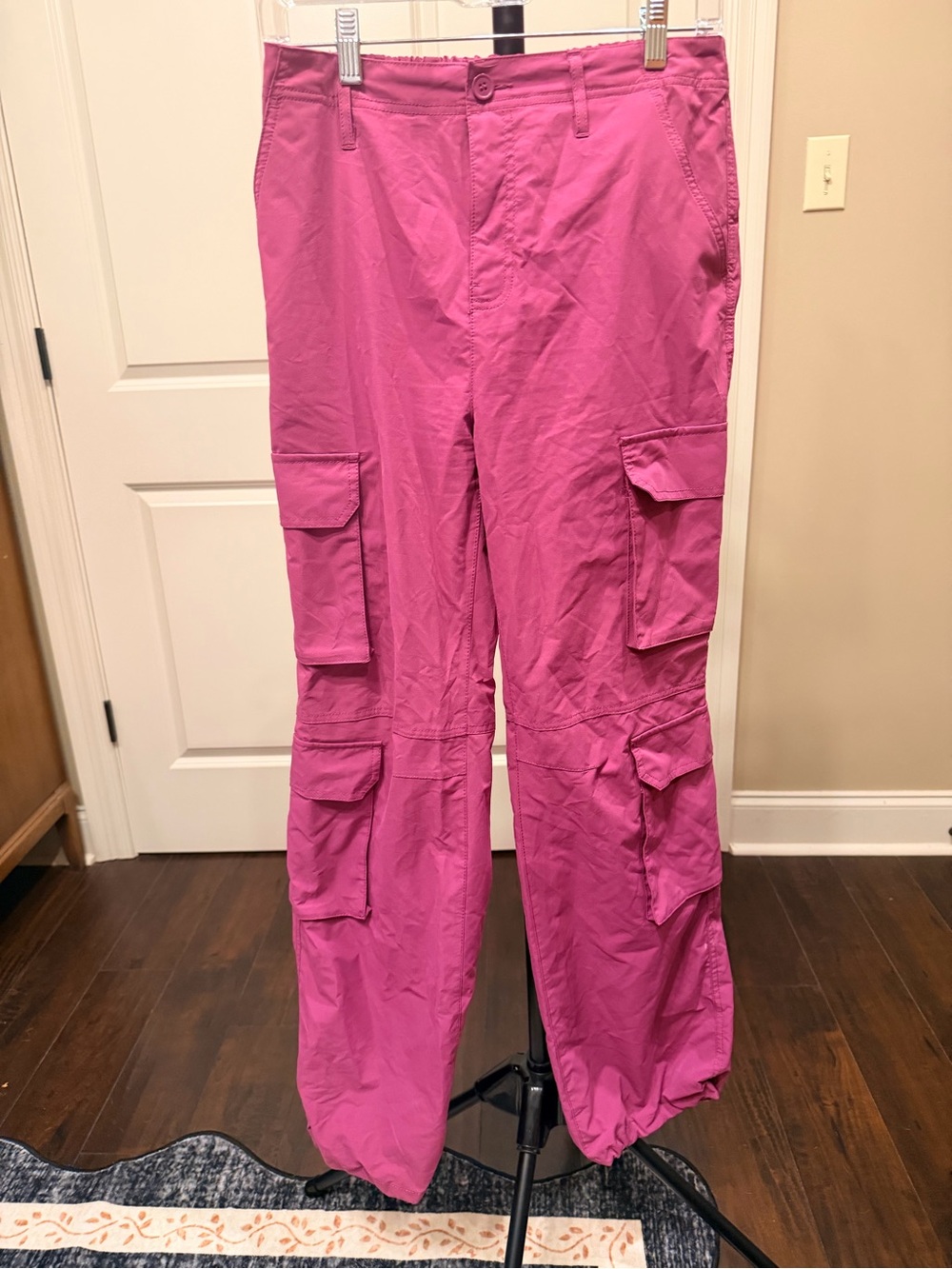 Magenta Women's Cargo Joggers - Casual Utility Style
